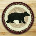 Capitol Earth Rugs Round Miniature Swatch- Cabin Bear- printed 80-395CB